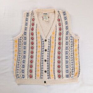 Vintage Multicolor Patterned Vest